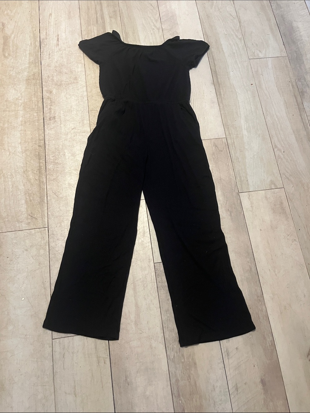 XXL size 18 - GIRLS wonder nation Black Wide-Leg Short Sleeve Jumpsuit
